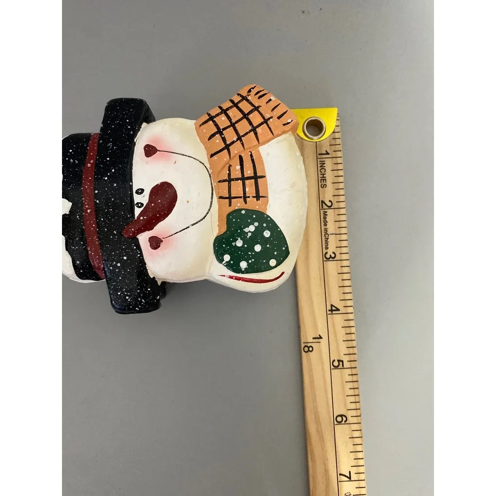 Hand Painted Snowman‎ Trinket Box Christmas Holiday Decor